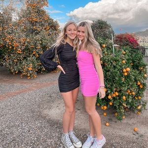 princess polly pink Holloway wishes mini dress